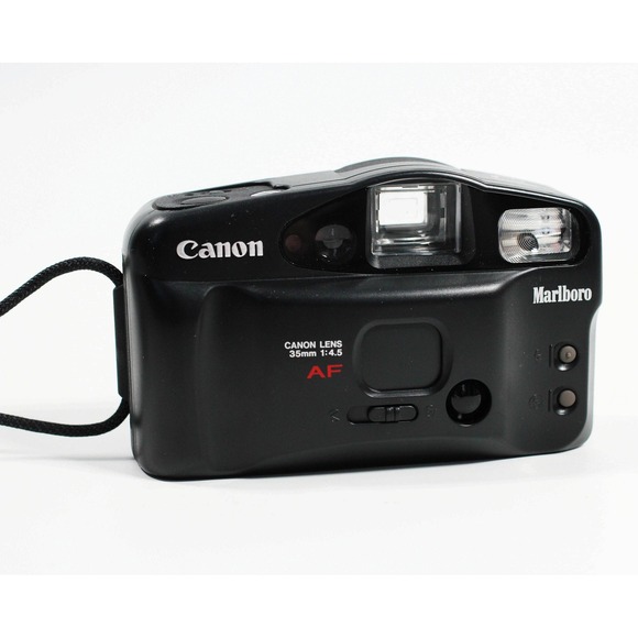 Canon Other - Vtg Canon Sure Shot Owl Tested 35mm Film Point Shoot Camera Marlboro